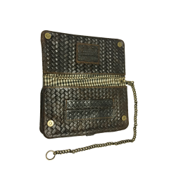 Original Kavatza Tobacco Wallet Woven Havana